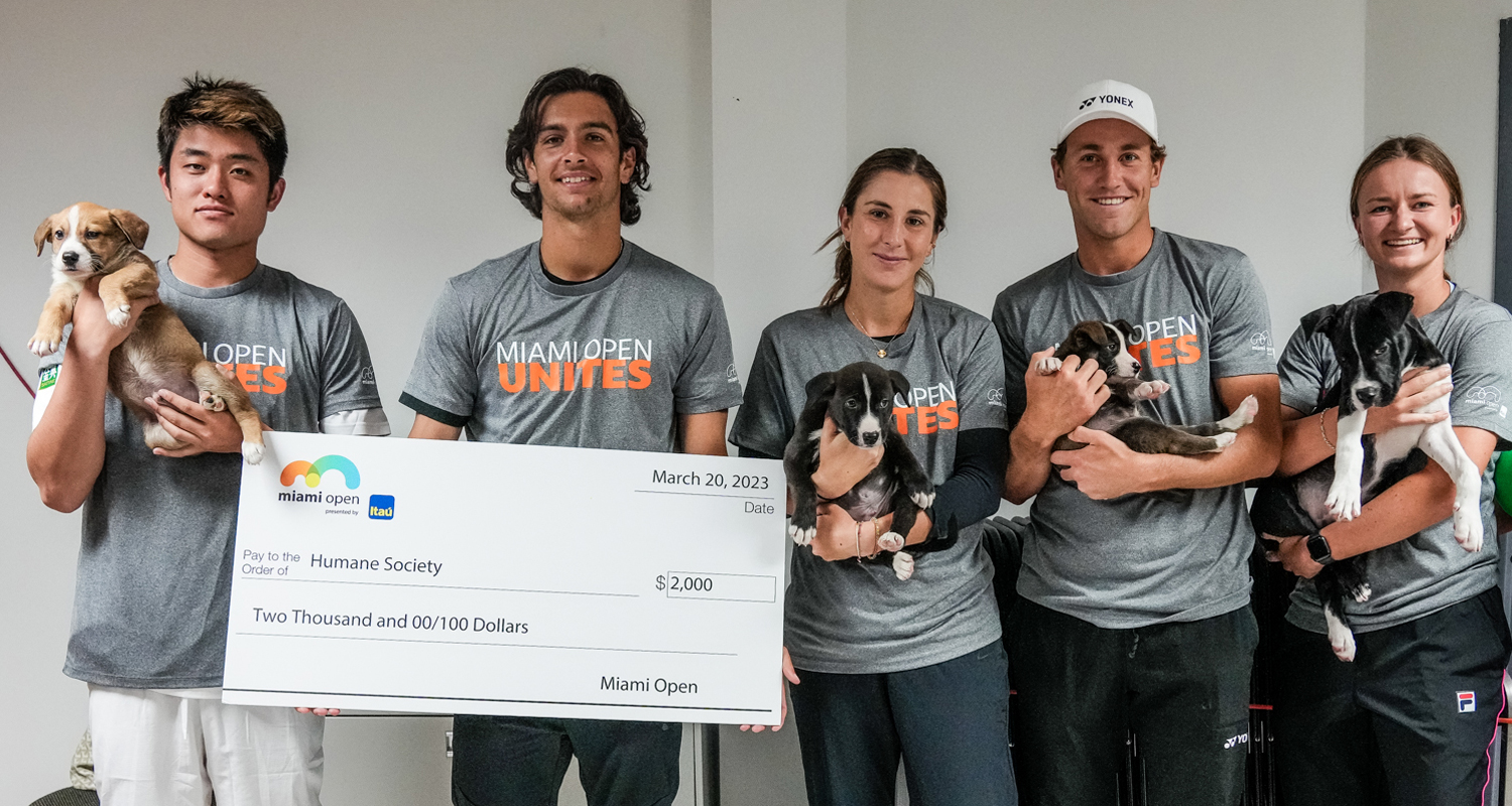 Tennis Stars Casper Ruud & Lorenzo Musetti Play with Puppies, Give Back to Local Community Ahead of Miami Open