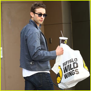 Chace Crawford Makes a Dinner Run with His Precious Pooch Shiner