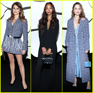 Penelope Cruz, Zoe Saldana, Dianna Agron, & More Attend Chanel's Paris Fashion Show