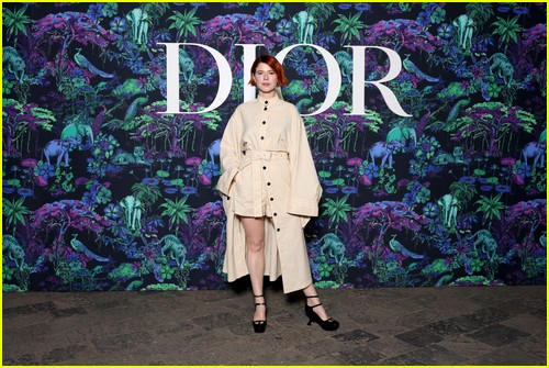 Jessie Buckley at the Dior show in Mumbai