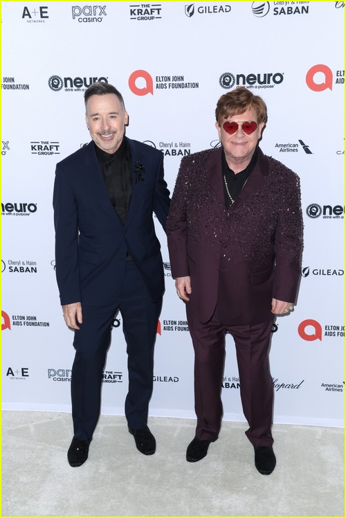 Elton John, David Furnish at the Elton John Oscar Party 2023