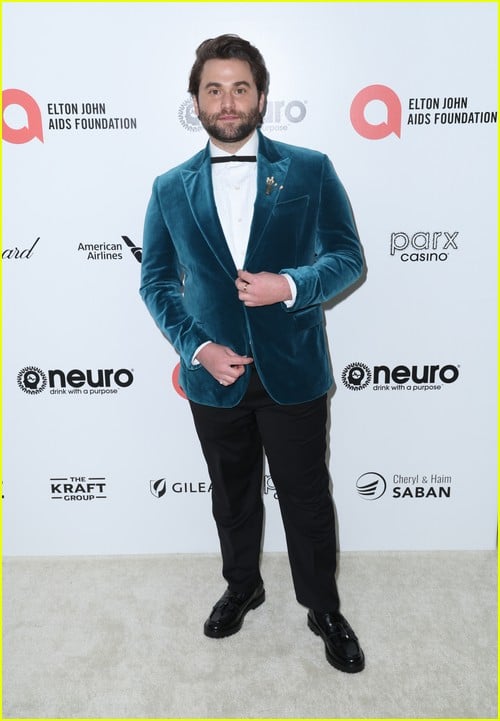 Jake Borelli at the Elton John Oscar Party 2023