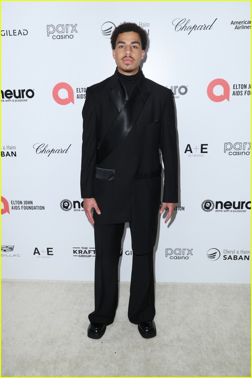 Marcus Scribner at the Elton John Oscar Party 2023