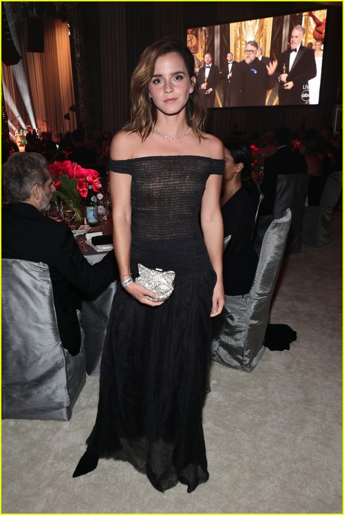 Emma Watson at the Elton John Oscar Party 2023