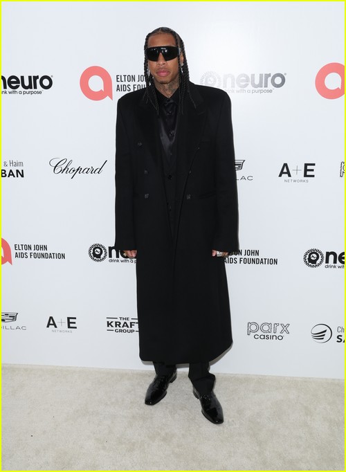 Tyga at the Elton John Oscar Party 2023