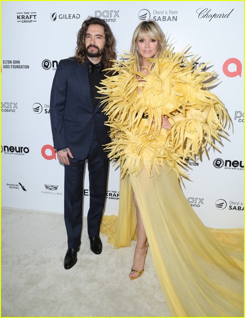 Heidi Klum and Tom Kaulitz at the Elton John Oscar Party 2023