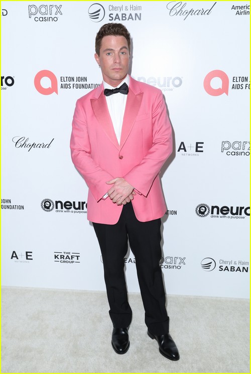 Colton Haynes at the Elton John Oscar Party 2023