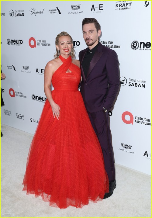 Hilary Duff and Matthew Koma at the Elton John Oscar Party 2023
