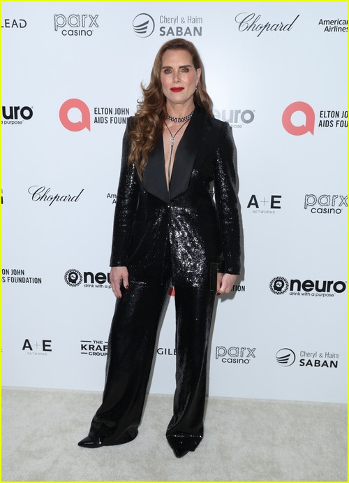 Brooke Shields at the Elton John Oscar Party 2023