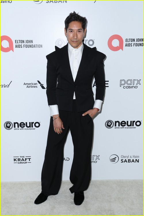 Carlos Eric Lopez at the Elton John Oscar Party 2023