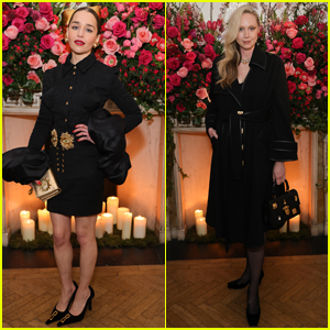 Emilia Clarke & Gwendoline Christie Enjoy Mini 'Game of Thrones' Reunion at Schiaparelli Boutique Launch