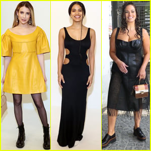 Emma Roberts, Zazie Beetz, & Ashley Graham Attend the Chloe Fashion Show in Paris
