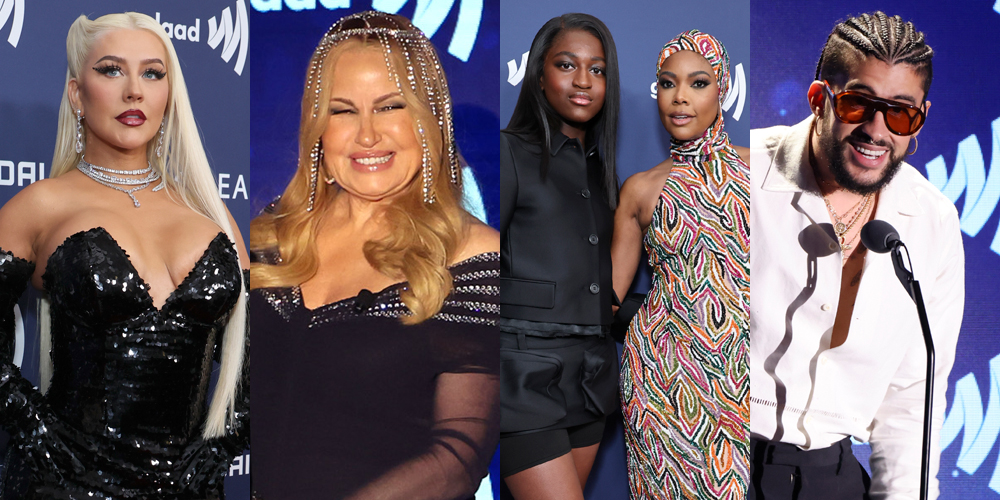 Christina Aguilera, Bad Bunny & Jennifer Coolidge Win Big at GLAAD Awards 2023 Christina Aguilera, Bad Bunny & Jennifer Coolidge Win Big at GLAAD Awards 2023 | Abbi Jacobson, angelica ross, Bad Bunny, Billy Eichner, Carl Clemons-Hopkins, chante adams, Chrishell Stause, Christina Aguilera, Dewayne Perkins, Diplo, Dot Marie Jones, Fletcher, Frankie Grande, G Flip, Gabrielle Union, Geena Davis, Gigi Gorgeous, Gleb Savchenko, hailie sahar, Hannah Einbinder, Harvey Guillen, Isis King, Jake Borelli, Jamie Clayton, Jane Lynch, Jennifer Coolidge, Jeremy Pope, Joel Kim Booster, Johnny Sibilly, JORDY, Justin Tranter, Laith Ashley, Lance Bass, Lisa Ann Walter, Margaret Cho, Maybelle Blair, Michael Turchin, Michelle Visage, Orville Peck, Rafael Silva, Rhys Darby, Ronen Rubinstein, Sarah Michelle Gellar, Shangela, Sherry Cola, Vanessa Williams, Zaya Wade - Vimarsana News