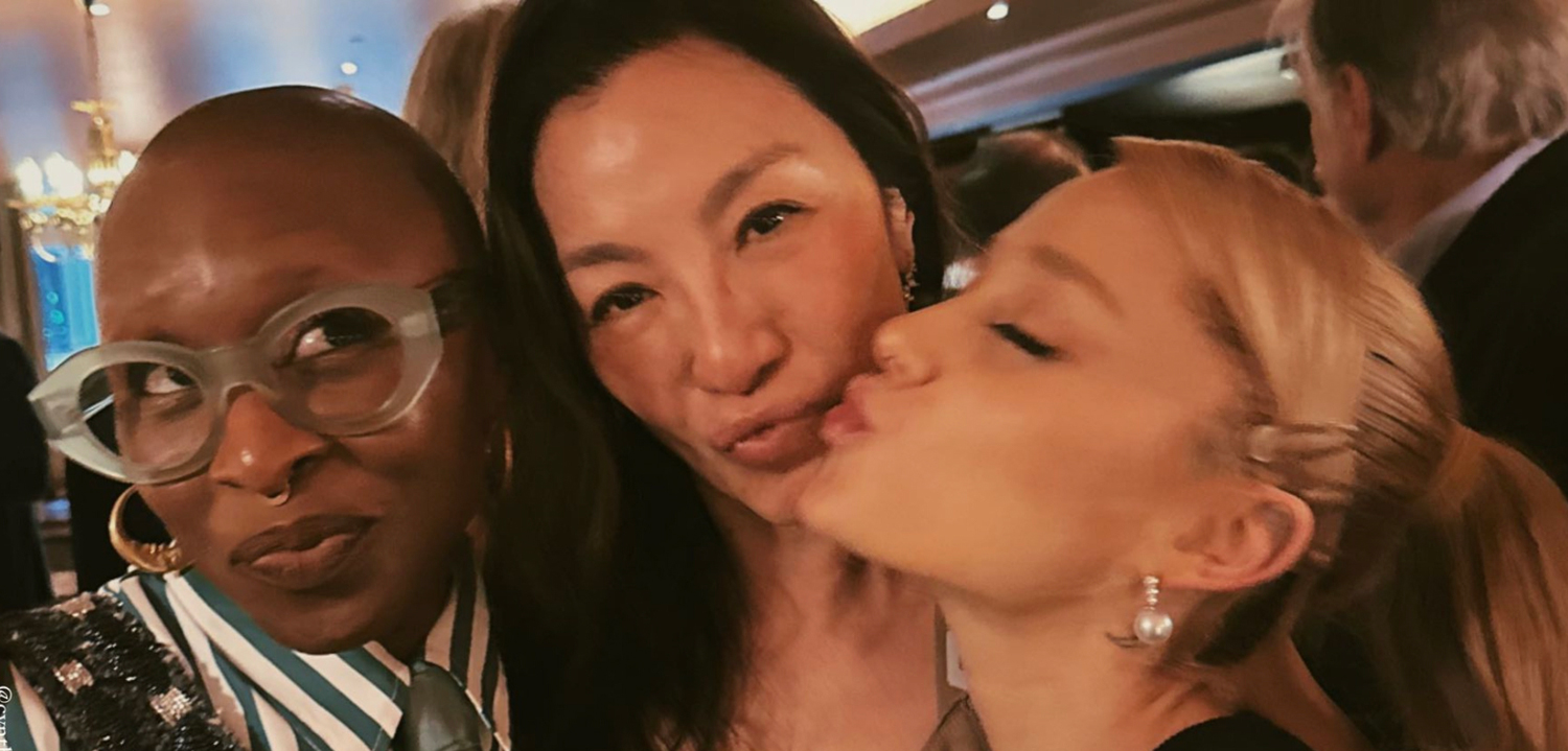 ‘Wicked’ Movie Stars Ariana Grande & Cynthia Erivo Attend Michelle Yeoh’s Celebration of Oscar Win in London!
