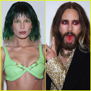Halsey & Jared Leto Go Bold With Their Makeup For Givenchy Show During Paris Fashion Week