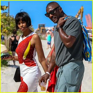 Idris Elba Hits The Beach With Wife Sabrina In Between Ultra Music Festival Performances