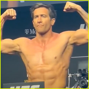 Jake Gyllenhaal Shows Off Ripped Physique While Weighing In At UFC 285 For 'Road House' Remake