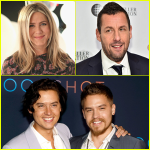 Jennifer Aniston & Adam Sandler Talk Working With Cole & Dylan Sprouse as Kids, Are Blown Away by How Old They Are Now