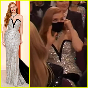 Jessica Chastain Praised for Wearing Mask Inside Oscars 2023 - Reason Why Explained