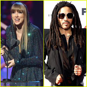 Lenny Kravitz & Taylor Swift's Backstage Conversation at iHeartRadio Awards Caught on Video