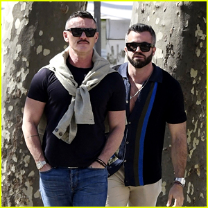 Luke Evans Spotted Sightseeing in Rome with Boyfriend Fran Tomas!