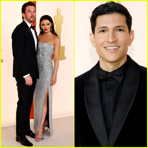 Miles Teller & 'Top Gun: Maverick' Co-Stars Suit Up for Oscars 2023, Wife Keleigh Dazzles in Silver