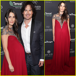 Ian Somerhalder & Pregnant Wife Nikki Reed Couple Up for Pre-Oscars Celebration in West Hollywood