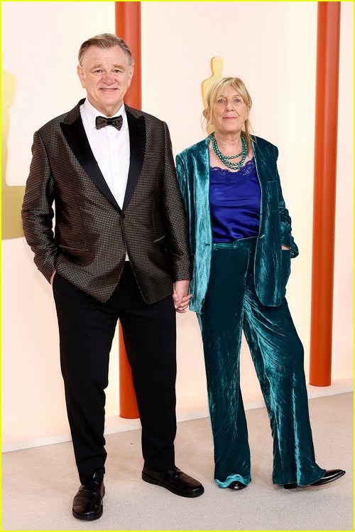 The Banshees of Inisherin’s Brendan Gleeson with wife Mary on the Oscars 2023 red carpet