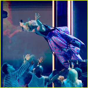 Pink Takes a Leap of Faith While Performing 'Trustfall' at iHeartRadio Music Awards 2023
