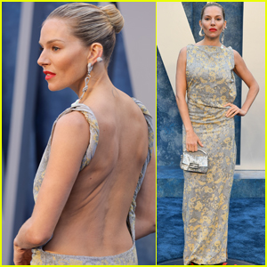 Sienna Miller Wears Backless Dress to Vanity Fair Oscar Party 2023