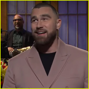 Travis Kelce Jokes About Beating His Brother, Smoking Weed & Winning the Super Bowl During 'Saturday Night Live' Opening Monologue