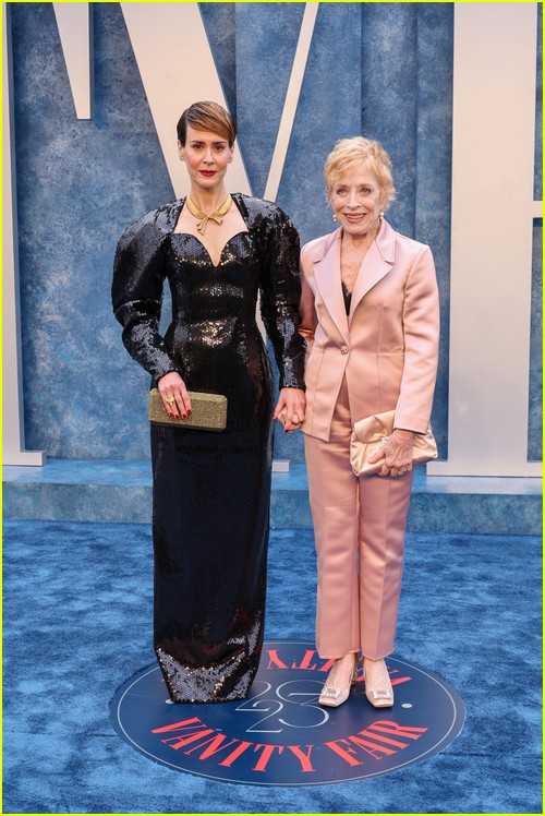 Sarah Paulson and Holland Taylor at the Vanity Fair Oscar Party 2023