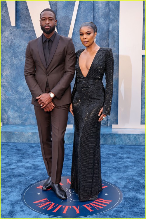 Gabrielle Union and Dwyane Wade at the Vanity Fair Oscar Party 2023