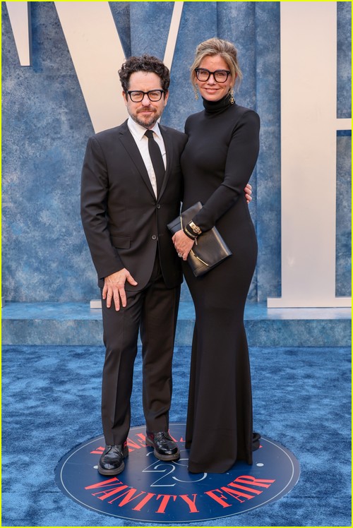 JJ Abrams and Katie McGrath at the Vanity Fair Oscar Party 2023