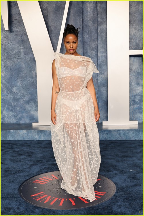 Taylour Paige at the Vanity Fair Oscar Party 2023