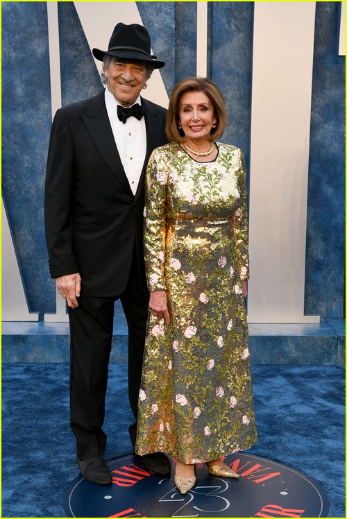 Nancy Pelosi and Paul Pelosi at the Vanity Fair Oscar Party 2023