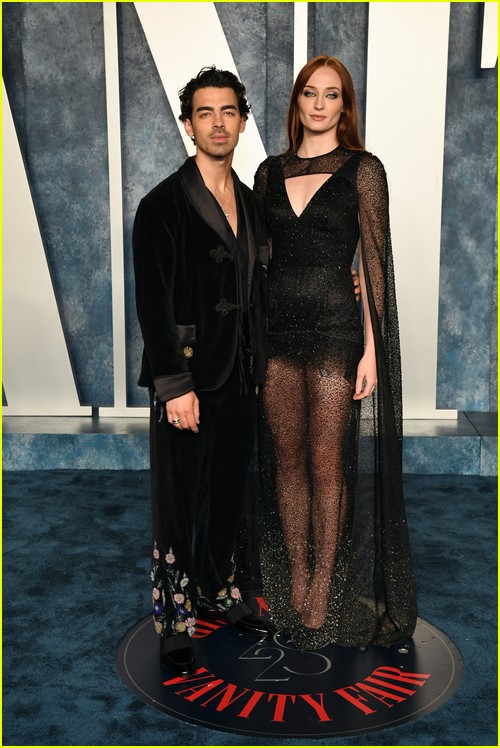 Joe Jonas and Sophie Turner at the Vanity Fair Oscar Party 2023