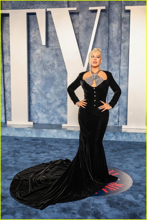 Christina Aguilera at the Vanity Fair Oscar Party 2023