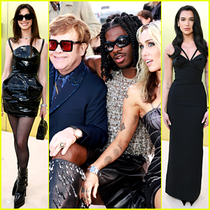 Versace's L.A. Fashion Show Brings Out A-List Celebs Like Elton John, Miley Cyrus, Lil Nas X, Anne Hathaway & Dozens More! (Photos)