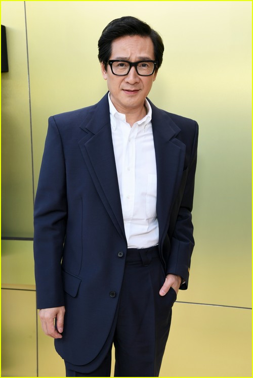 Ke Huy Quan at the Versace fashion show in Los Angeles