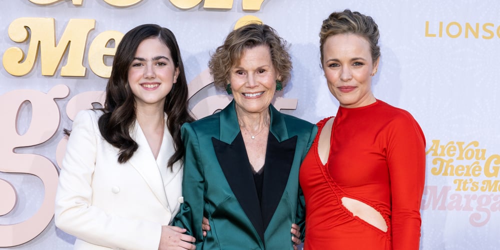Rachel McAdams Brings The Red Dancing Emoji To Life For 'Are You There God?' Premiere in LA | Abby Ryder Fortson, Aidan Wojtak-Hissong, Amari Price, Dylan Mulvaney, Elle Graham, Isol Young, Jecobi Swain, Judy Blume, Kate MacCluggage, Rachel McAdams, Simms May, Sophia Bush - Vimarsana News