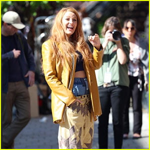 Blake Lively Wears Pants Over Her Pants in New Photos from 'It Ends With Us' Movie Set
