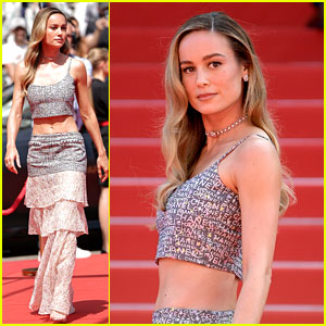 Brie Larson Bares Midriff in Chanel for Her Latest Cannes Film Festival Red Carpet Appearance