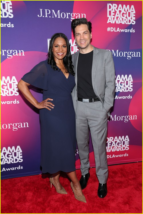 Will Swenson and wife Audra McDonald at the 2023 Drama League Awards