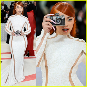 Ice Spice Carries Bedazzled Camera With Her While Making Her Met Gala 2023 Debut