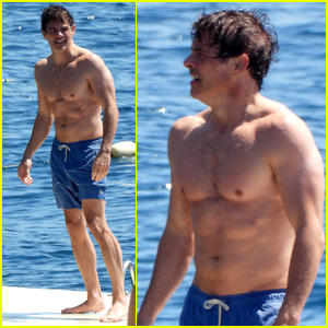 James Marsden Shows Off Fit Physique Going Shirtless in South of France