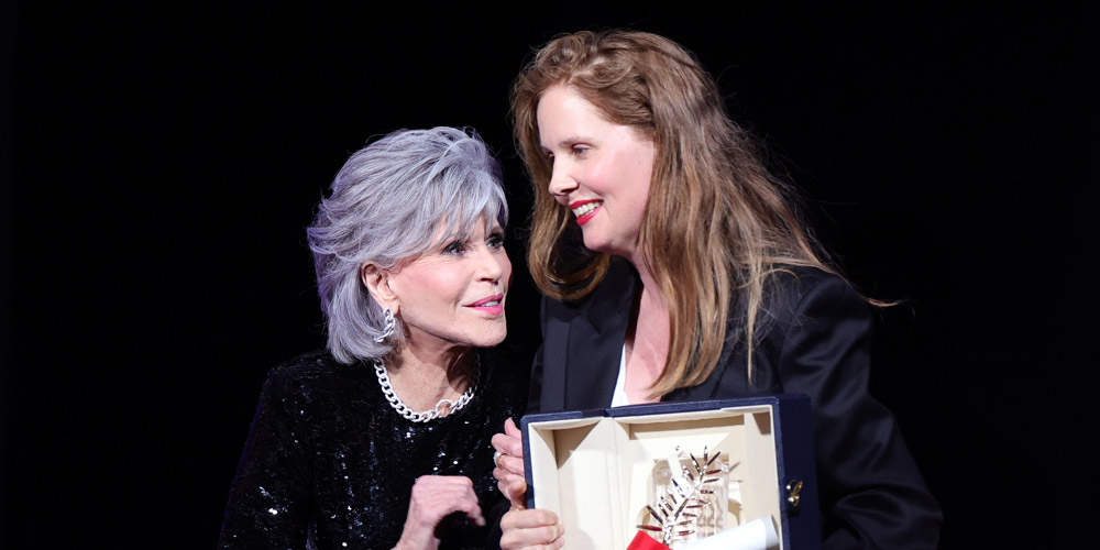 Jane Fonda Throws Award at Director Justine Triet at Cannes Film