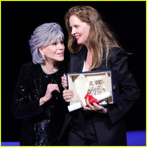 Jane Fonda Throws Award at Director Justine Triet at Cannes Film Festival 2023