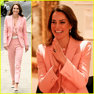 Kate Middleton Wears a Pink Power Suit for Her Latest Royal Engagement
