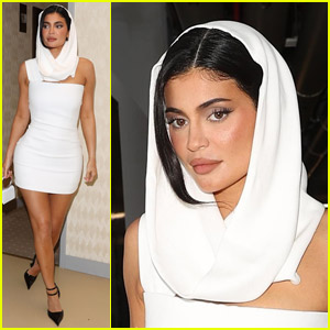 Kylie Jenner Pulls Off a Quick Change, is a Vision in White During Sushi Run in Paris